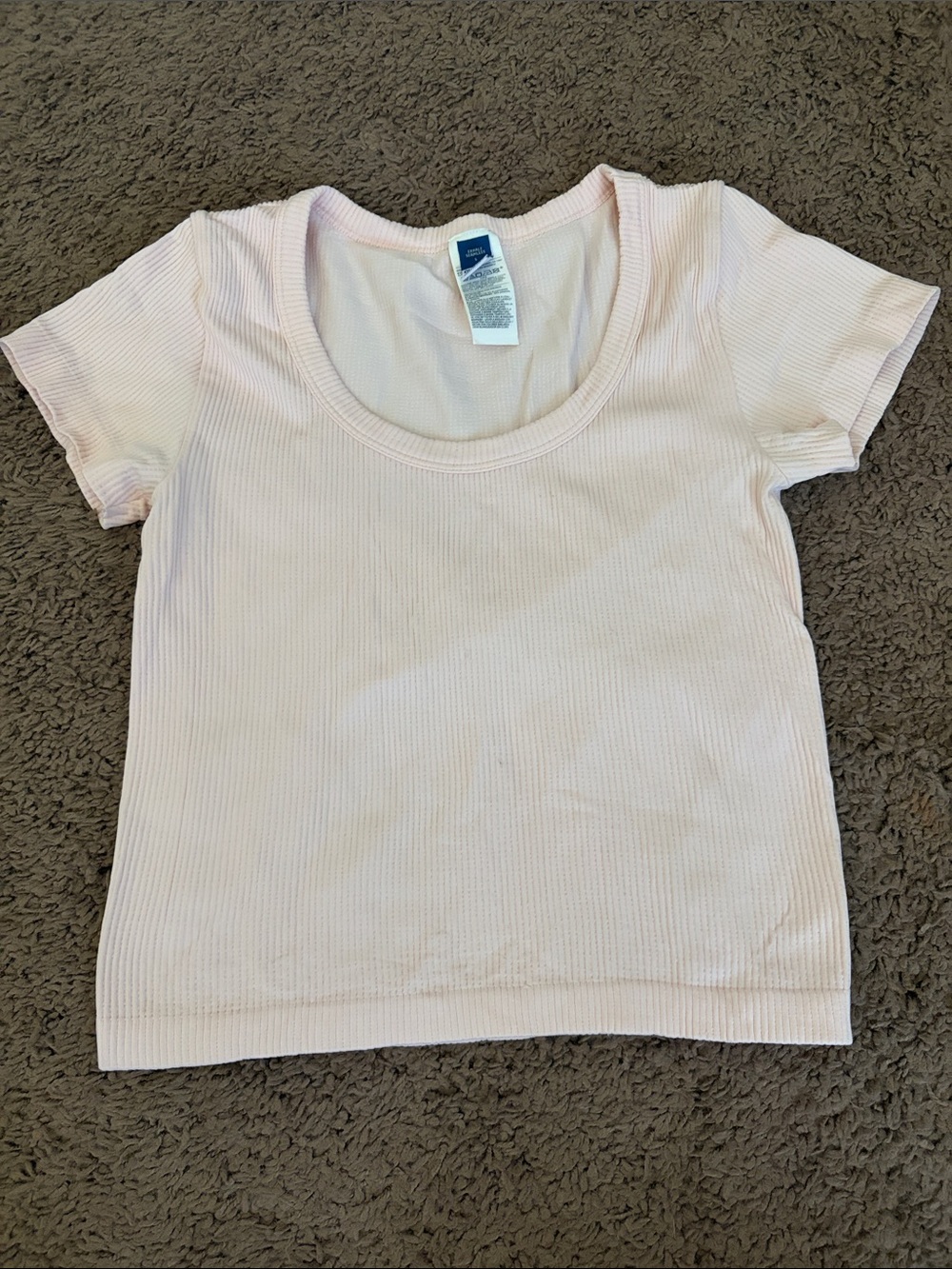 Set of 2. Old Navy Light Pink Ribbed Short Sleeve Scoop Tee and active sports
